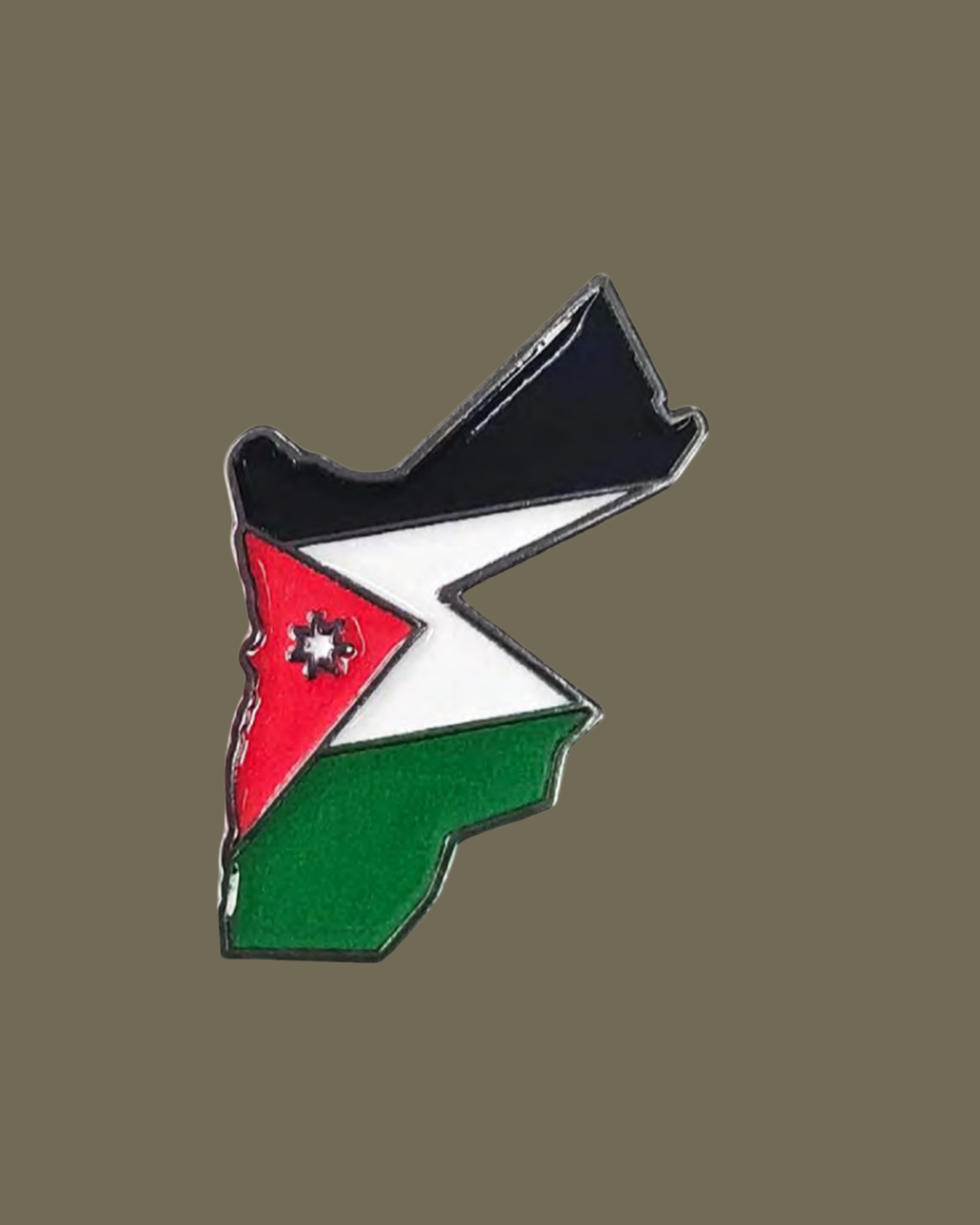 Jordanian map flag
