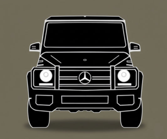 G-Wagon Style Metal Sticker