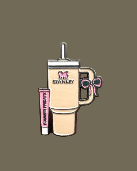 Stanley Cup with Summer Friday lip Gloss